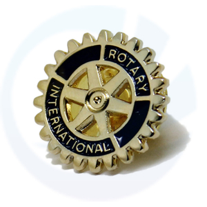 Custom Metal Wholesale International Drehs Tift Soft Enamel Rotary Club Badge Pin
