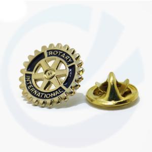 Fast Delivery 16mm Rotary Enamel Pins Lion Club Lapel Pins Badges