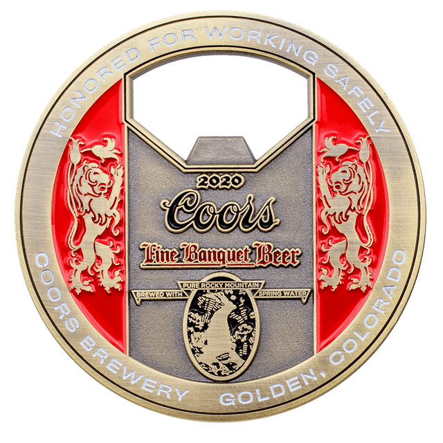 bottle opener Challenge Coins