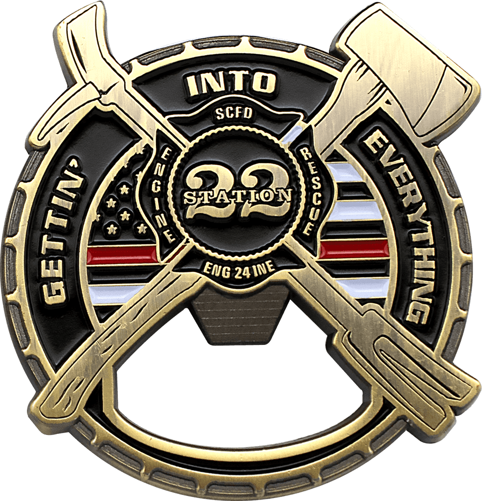 bottle opener Challenge Coins