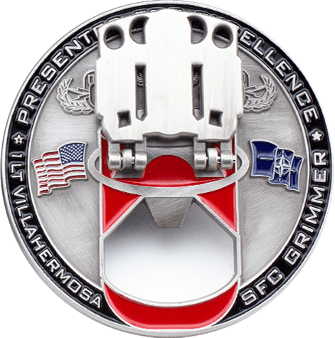 bottle opener Challenge Coins