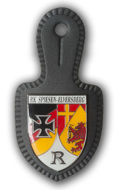 Army Badge with Leather Fob