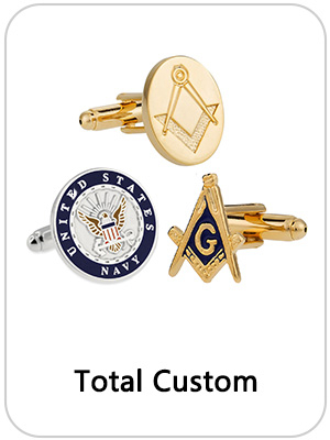 custom cufflink and tie clip Total Custom