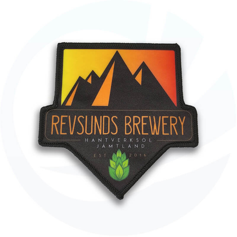 custom mini golden Embroidered Patches