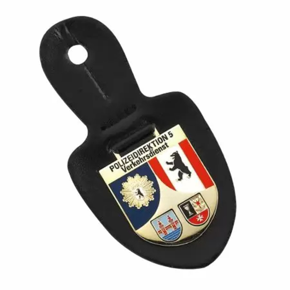 Army Badge with Leather Fob
