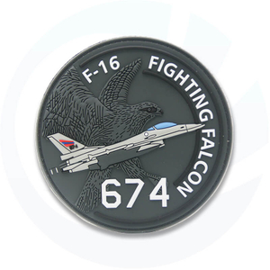 PVC rubber Air force falcon military patches