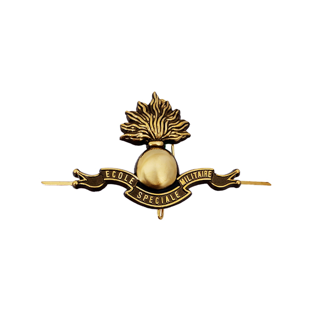 military cap badge 3D custom logo gold plating