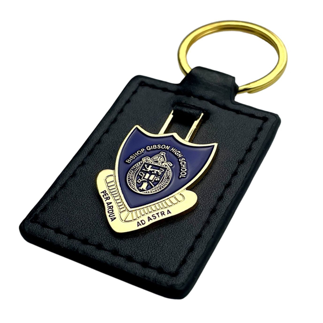 custom leather keychain