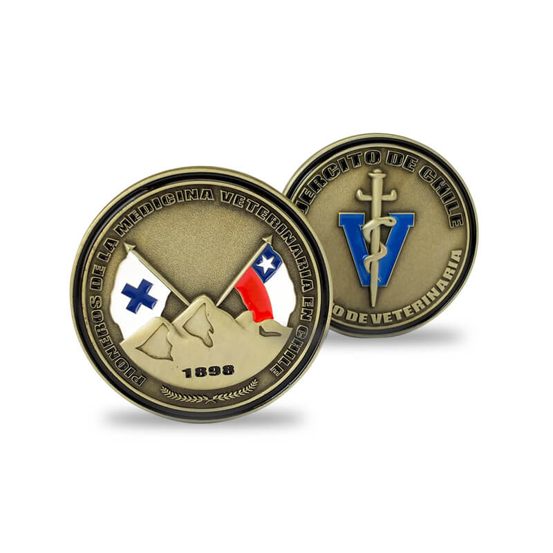 Custom Metal Chilean Navy Challenge Coins