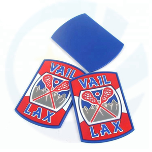 Sew on New Design Custom 3D Brand Sports Name Logo Soft Rubber Silicone PVC Patch for Sportswear Bag