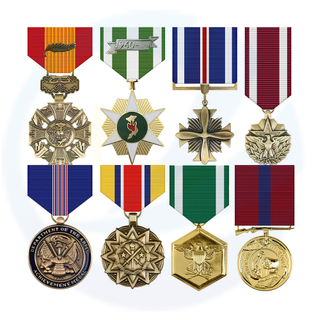 Free mold design high quality souvenir enamel medal with velvet box