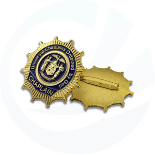 bronze large gold Military Police Badge