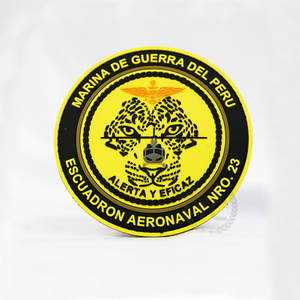 custom peru navy PVC Patch