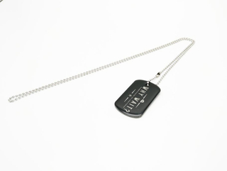 Stainless Iron Epoxy Resin Dog Tag