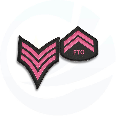 Custom Garment Accessories Embroidery Rank Unit Patch