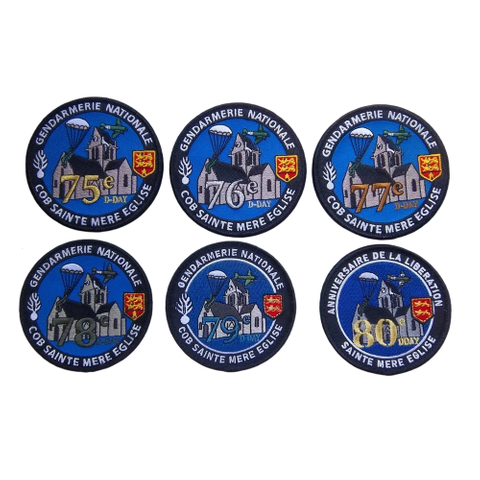 High Quality Custom France National Flag Embroidery Badges Armband Iron on Patches With Hook And Loop