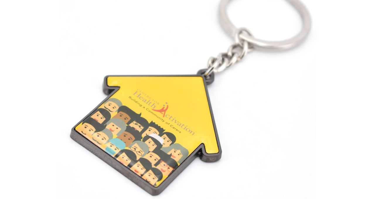 Offset printing keychain