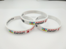 Promotional Rubber Wrist Band Custom Logo Silicone Wristbands Bracelet