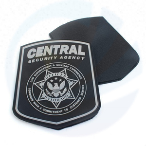 Hook and Loop Backing Injection Custom 3D Embossed Brand Logo PVC Rubber Patches for Uniforms