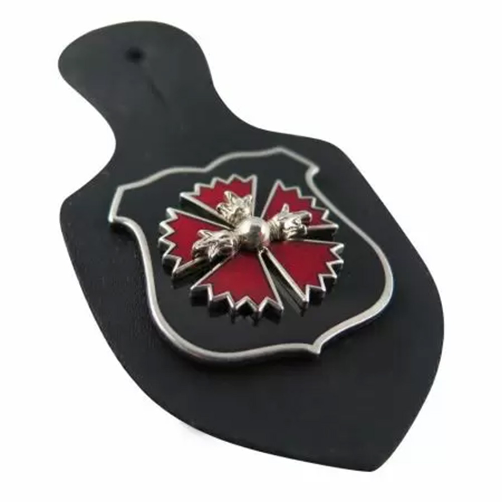 Army Badge with Leather Fob