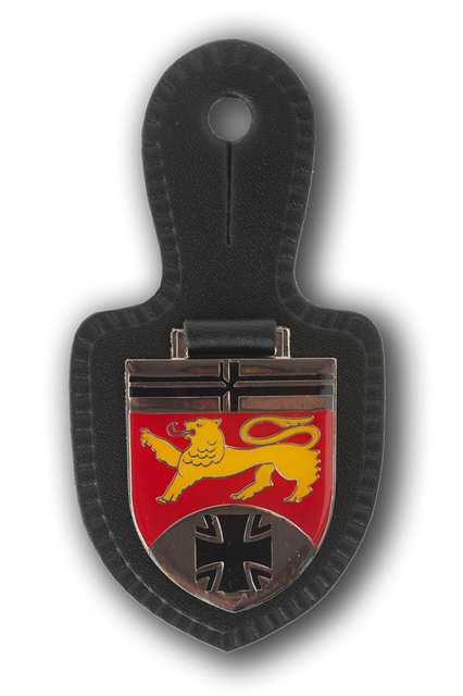 Army Badge with Leather Fob