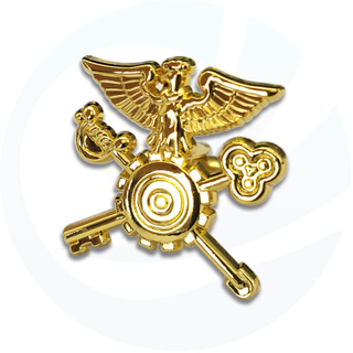 bronze mini gold Military Police Badge