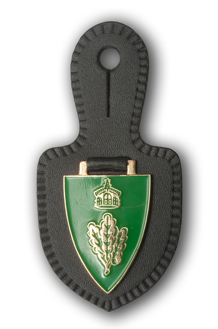 Army Badge with Leather Fob