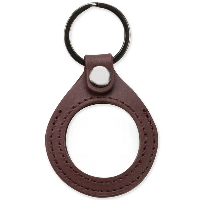 SobrietyMintGenuineLeather34mmAAMedallionKeychainFob-DarkRedFront_700x700