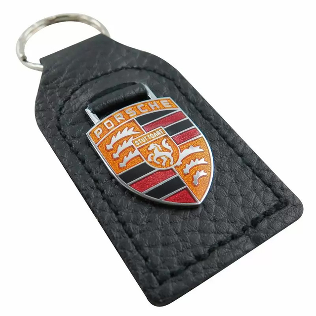 custom leather keychain