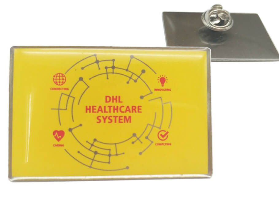 DHL Printed Lapel Pin